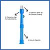 MedBlades Box of 10 Disposable Biopsy Punch, Sterile Biopsy Dermal Punch for Piercing, Stainless Steel Skin Piercing Tool with Protective Handle (5 MM) view 4
