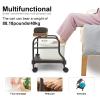 Beauty Salon Nail Or Foot Bath Spa Portable Esthetician Trolley Cart for Foot Rest Pedicure Manicure Funiture Massage Table Salon Supplies 2 Way Use 3 Color Option Elitzia (Dark Brown) view 3
