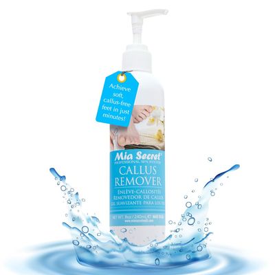 Mia Secret Professional Callus Remover Gel (8oz) - Salon-Grade Pedicure Experience, Extra Strength Formula for Soft, Smooth Feet - Revitalize Cracked and Dry Skin