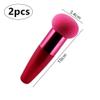 2Pcs Makeup Sponge Mushroom Facial Foundation Sponges Makeup Blending Sponge Powder Puff Makeup Tools with Handle Case for Liquid Foundation Creams and Powders view 2