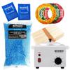 Waxness Spa Choice No Rosin Blue Gel Waxing Kit with 2.2 Lb / 1 Kg Wax Bag view 1
