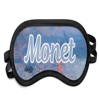 Personalized Impression Sunrise by Claude Monet Sleeping Eye Mask - Small