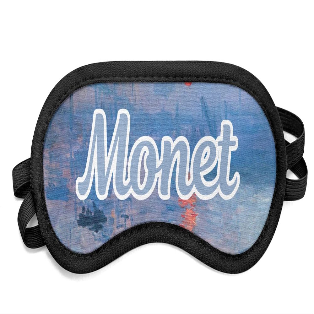 Personalized Impression Sunrise by Claude Monet Sleeping Eye Mask - Small