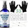 BodyJ4You 36PC Piercing Kit Stainless Steel 14G 16G Belly Ring Tongue Tragus Nose Aftercare Spray view 1