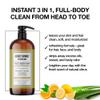 ABBOT KINNEY APOTHECARY Men's 3-in-1 Wash, Moisturizing Shampoo, Conditioner, and Body Wash for Men, Suitable for All Skin and Hair Types, 32oz (Energizing Citrus)  3 Pack view 3