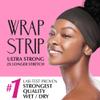 Red by Kiss Hair Wrapping Strip, Ultra Strong 2X Longer Stretch, 40 Strips, Suitable for Wet/Dry Hair, White, Styling Paper for Sleek Hairstyles (3.5", Black, 2 PACK) view 4