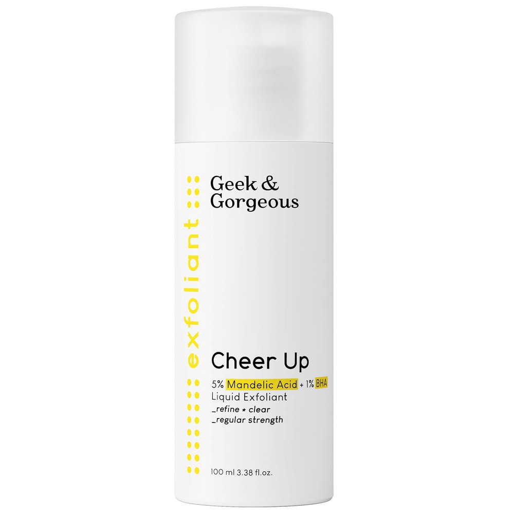 Geek & Gorgeous Cheer Up  Mandelic Acid BHA for Blackheads & Enlarged Pores, for Oily & Combination Skin, 100 ml