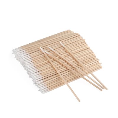 G2PLUS 500PCS Cotton Swabs, Wood Disposable Micro Applicators Brush for Makeup and Personal Care Cosmetic Brush, Micro Swabs for Eyelash Extensions, Nails, Eyeliner (Head Diameter: 1cm)