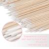 G2PLUS 500PCS Cotton Swabs, Wood Disposable Micro Applicators Brush for Makeup and Personal Care Cosmetic Brush, Micro Swabs for Eyelash Extensions, Nails, Eyeliner (Head Diameter: 1cm) view 3