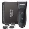 MANSPOT Manscape Groin & Body Hair Trimmer for Men, Electric Ball Pubic Trimmer Shaver,Manscape Kit with 4 Guard,Replaceable Ceramic Blade Heads,Waterproof Wet/Dry Shaver,90 Minutes Shaving view 1