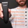 MANSPOT Manscape Groin & Body Hair Trimmer for Men, Electric Ball Pubic Trimmer Shaver,Manscape Kit with 4 Guard,Replaceable Ceramic Blade Heads,Waterproof Wet/Dry Shaver,90 Minutes Shaving view 2
