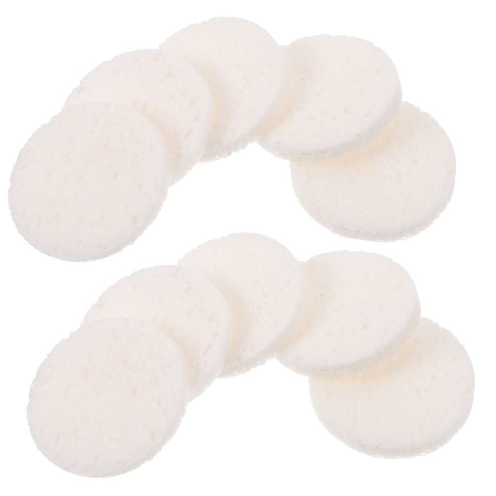 Beaupretty 40pcs Rounded Makeup Applicators Soft Makeup Pads for Face Cleansing Fluffy Skin-friendly for Beginners and Artists for Daily Use
