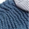1pc Dry Hair Cap Cute Bowknot Hair Drying Turban Coral Super Absorbent Shower Bath Spa Cap Blue view 2