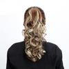 18" Synthetic Claw Clip In Ponytail Hair Extensions Blonde Long Wavy Jaw Ponytail Tail Extension Drawstring Wrap Around HPP001D 16-21inches view 1