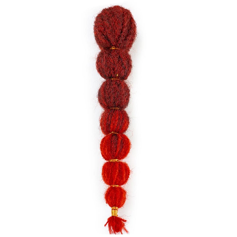 18Inch Synthetic Kinky Straight Hair Bubble Ponytail African American Wrap Synthetic Drawstring Afro Ponytail Hairextensions T1B-RED 24inches