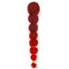 18Inch Synthetic Kinky Straight Hair Bubble Ponytail African American Wrap Synthetic Drawstring Afro Ponytail Hairextensions T1B-RED 24inches view 1