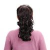 18" Synthetic Claw Clip In Ponytail Hair Extensions Blonde Long Wavy Jaw Ponytail Tail Extension Drawstring Wrap Around HPP001C 16-21inches view 1