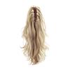 18" Synthetic Claw Clip In Ponytail Hair Extensions Blonde Long Wavy Jaw Ponytail Tail Extension Drawstring Wrap Around HPP002A 16-21inches view 3