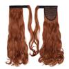 17Inch Long Wavy Natural Ponytail Clip In Ponytail Tail Hairpiece Wrap Around Synthetic Ponytail Extension Hair For Women Copper 17inches view 1