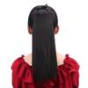 18" Synthetic Claw Clip In Ponytail Hair Extensions Blonde Long Wavy Jaw Ponytail Tail Extension Drawstring Wrap Around HPP007B 16-21inches view 1