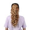 18" Synthetic Claw Clip In Ponytail Hair Extensions Blonde Long Wavy Jaw Ponytail Tail Extension Drawstring Wrap Around HPP005F 16-21inches view 1