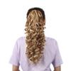 18" Synthetic Claw Clip In Ponytail Hair Extensions Blonde Long Wavy Jaw Ponytail Tail Extension Drawstring Wrap Around HPP005E 16-21inches view 1