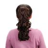 18" Synthetic Claw Clip In Ponytail Hair Extensions Blonde Long Wavy Jaw Ponytail Tail Extension Drawstring Wrap Around HPP001B 16-21inches view 1