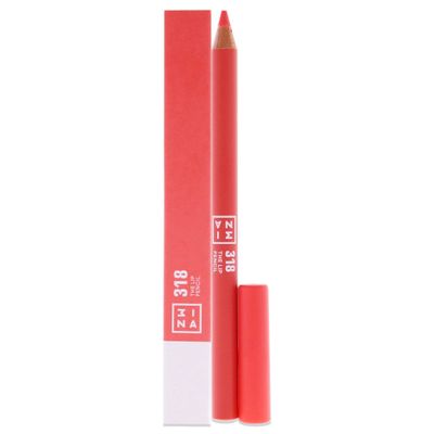 3INA The Automatic Lip Pencil  Waterproof Lip Liner Pencil with Built-In Sharpener  Smudge-Proof, Pigmented, 10 Hour Long Wear Liner - 318-0.01 oz