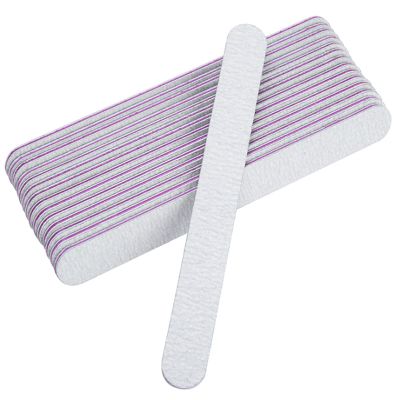 15PCS Professional Nail Files, Double Sided Emery Board for Nails 100/180 Grit Nail File Nail Files for Natural Nails or Thick Nails, Washable and Reusable