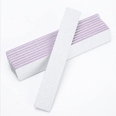 15PCS Professional Nail Files, Double Sided Emery Board for Nails 100/180 Grit Nail File Nail Files for Natural Nails or Thick Nails, Washable and Reusable