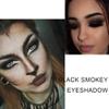 AMY'S DIARY Black Smokey Silver Glitter Shimmer Eye Eyeshadow Makeup Palette,9 Colors Cool Toned Matte Glitter Make Up Black Radiance Eyeshadow Palette Sombras De Ojos Profesional(A) view 3