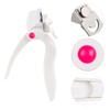 1PCS Acrylic Nail Clipper Stainless Steel Nail Tip Cutter Gel False Nail Trimmer Adjustable Nail Cuticle Edge Trimmer Nail Art Manicure Tools White view 3