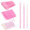300 PCS Eyelash Extension Supplies Kit Disposable Micro Swab Brush Eyebrow Spoolies Lip Stick Brush Mascara Wand Applicator Makeup Brush Tool (Pink Sets) view 1