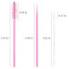 300 PCS Eyelash Extension Supplies Kit Disposable Micro Swab Brush Eyebrow Spoolies Lip Stick Brush Mascara Wand Applicator Makeup Brush Tool (Pink Sets) view 3