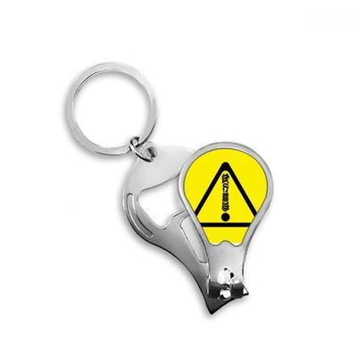 Exclamation Mark Attention Error Attempt Fingernail Clipper Cutter Opener Key Chain Scissor
