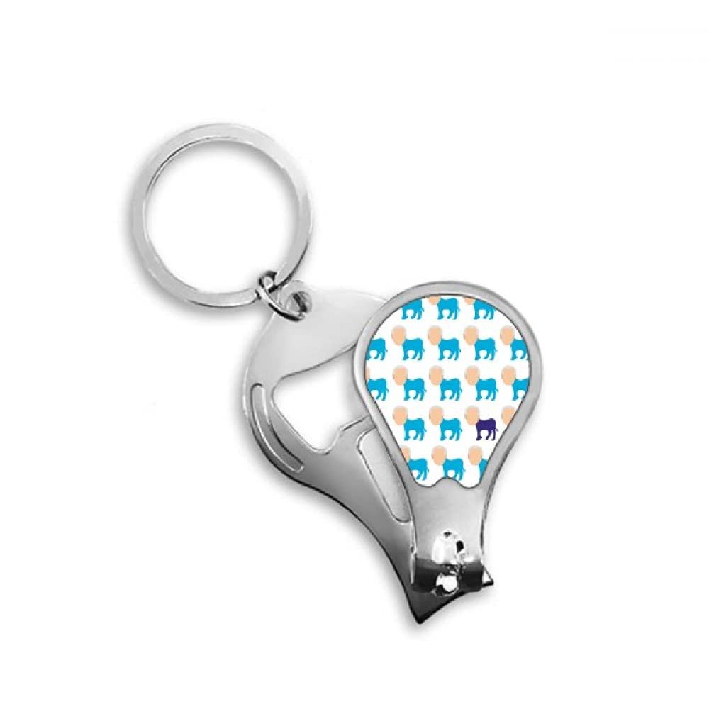 America Party Figure Repeat Donkey Democracy Fingernail Clipper Cutter Opener Key Chain Scissor