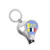 I Am from France Art Deco Fashion Fingernail Clipper Cutter Opener Key Chain Scissor view 1