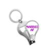 Emotional Discontent Marriage Fingernail Clipper Cutter Opener Key Chain Scissor view 1