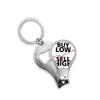Buy Low Sell High Art Deco Fashion Fingernail Clipper Cutter Opener Key Chain Scissor view 1