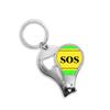 Eye Catching Clear Sign Art Deco Fashion Fingernail Clipper Cutter Opener Key Chain Scissor view 1