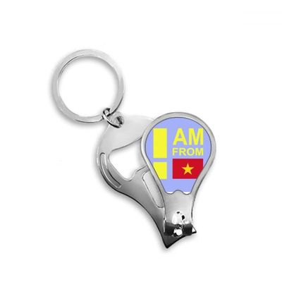 I Am from Vietnam Art Deco Fashion Fingernail Clipper Cutter Opener Key Chain Scissor