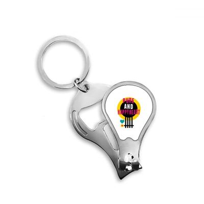 Children Day Pure Happy Art Deco Fashion Fingernail Clipper Cutter Opener Key Chain Scissor