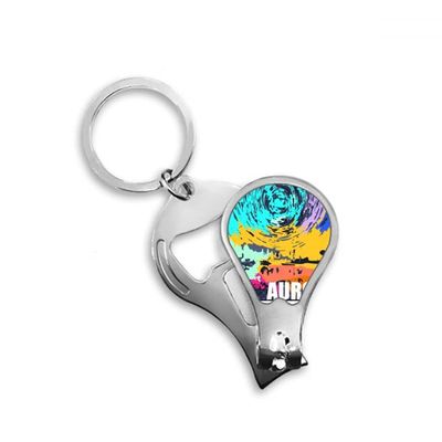 Arctic Circle Arctic Ocean Fingernail Clipper Cutter Opener Key Chain Scissor