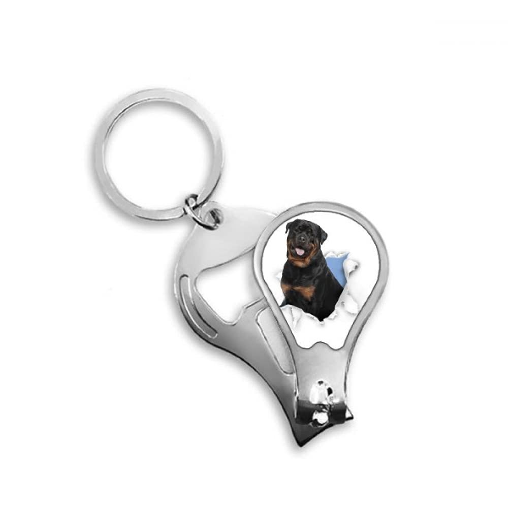 Animal Paper Break Shocks Bad Dogs Fingernail Clipper Cutter Opener Key Chain Scissor