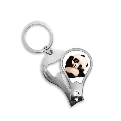 China Panda Cubs Trottie Lovely Baby Fingernail Clipper Cutter Opener Key Chain Scissor