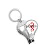 Animal Mythology Winged Dragon East West Fingernail Clipper Cutter Opener Key Chain Scissor view 1