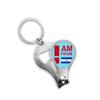 I Am from El Salvador Art Deco Fashion Fingernail Clipper Cutter Opener Key Chain Scissor view 1