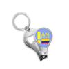 I Am from Colombia Art Deco Fashion Fingernail Clipper Cutter Opener Key Chain Scissor view 1