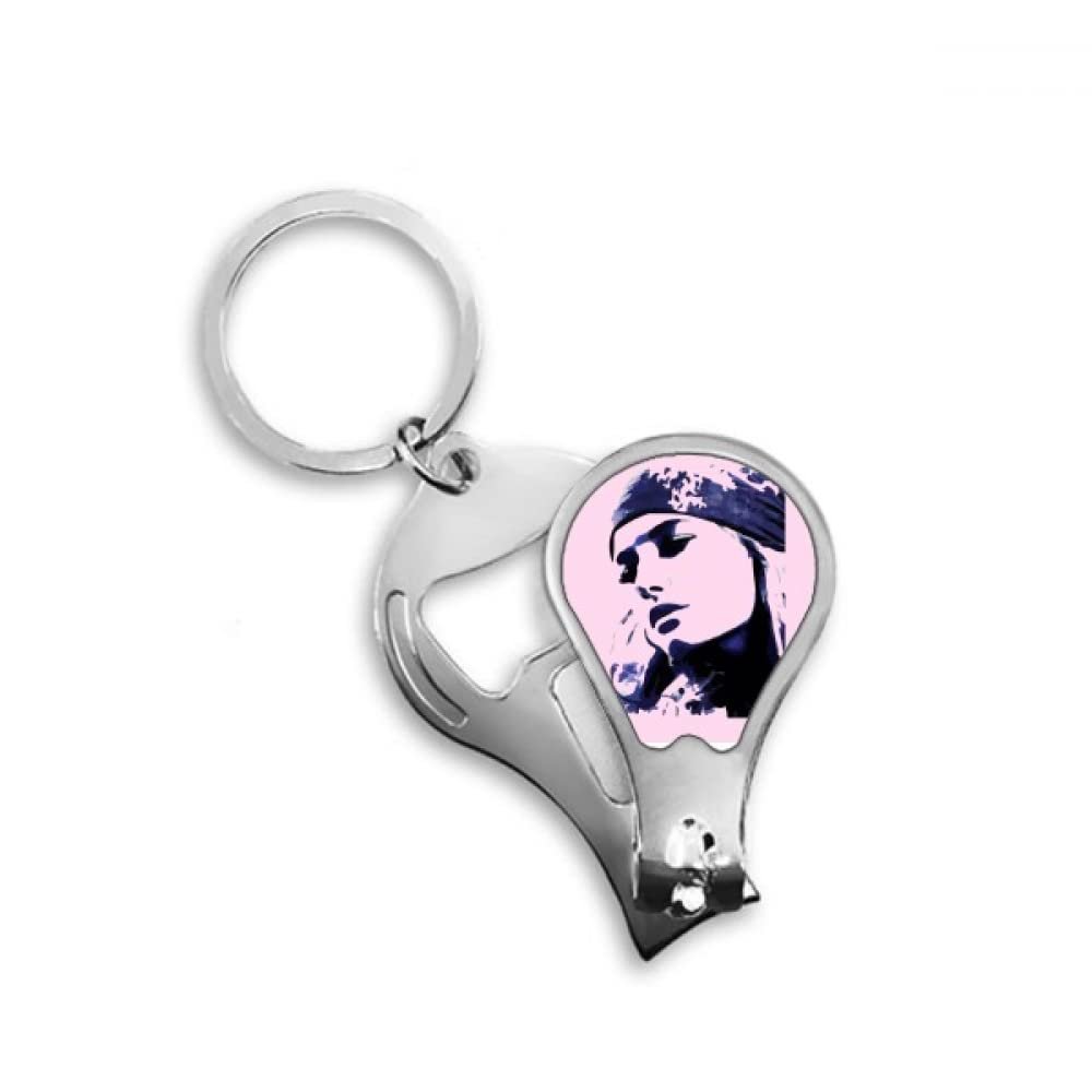 High Cold Woman Exquisiteness Vogue Fingernail Clipper Cutter Opener Key Chain Scissor