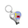 I Am from Albania Art Deco Fashion Fingernail Clipper Cutter Opener Key Chain Scissor view 1